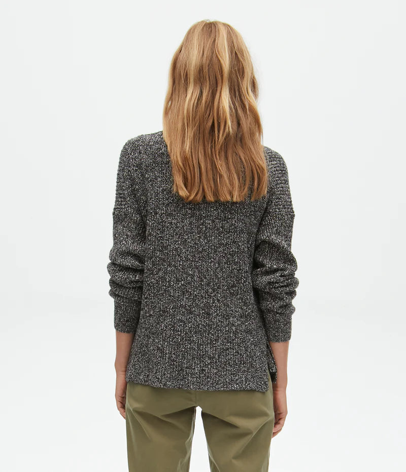 Florence Cardigan Sweater - Black Combo | Women's Casual Knit Cardigan for Fall & Winter | Perfect for Office, Coffee Dates, and Cozy Evenings