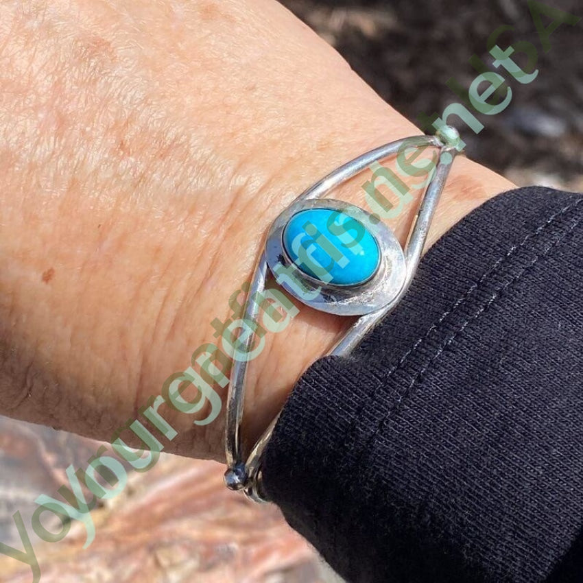 Authentic Navajo Sterling Silver Turquoise Cuff Bracelet - Handmade Native American Jewelry for Women, Fashion Accessories & Boho Style Outfits