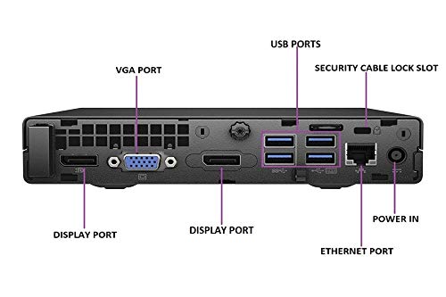 Refurbished HP 800 G2 Mini PC - Intel Core i5-6500T 2.5GHz, 8GB RAM, 256GB M.2 SSD, Windows 10 Home - Compact Desktop Computer for Home Office, Business & Entertainment
