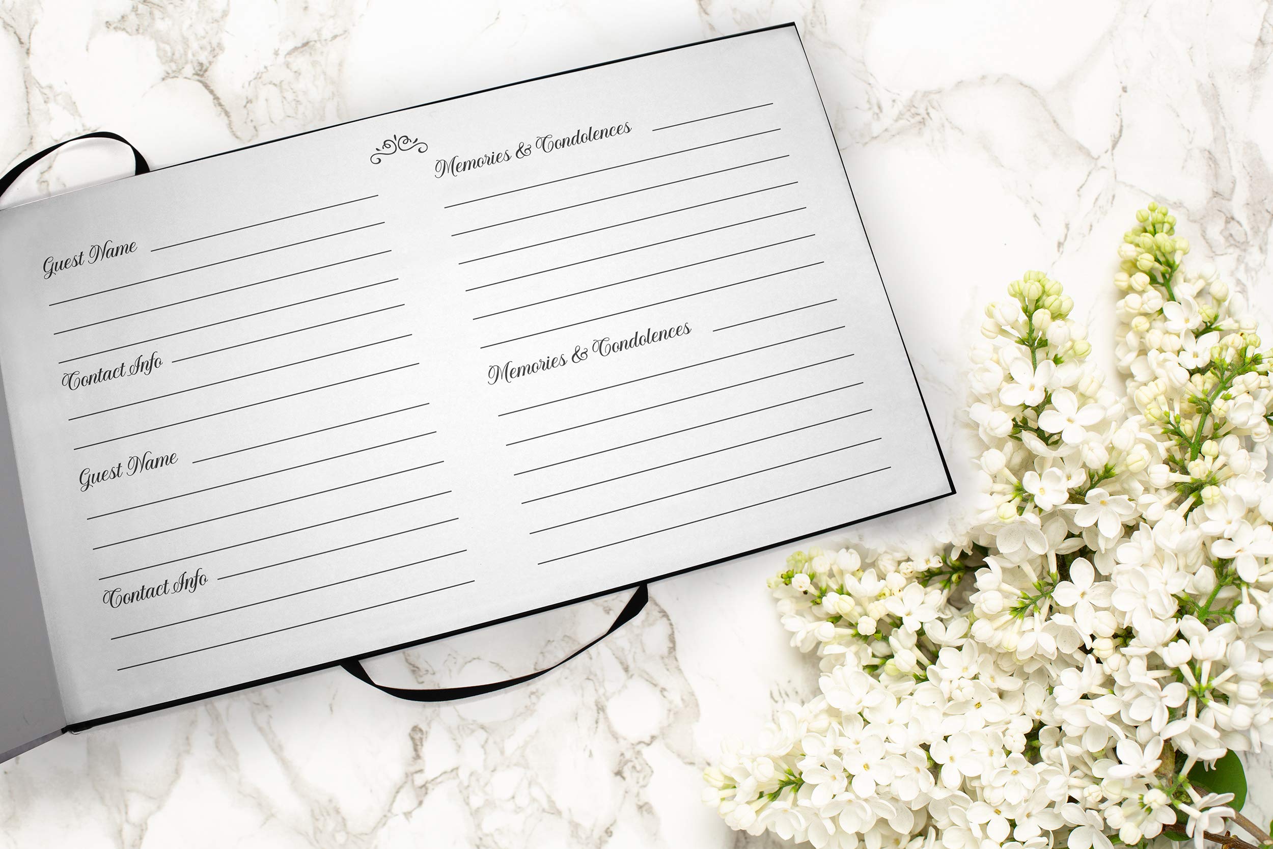 Endless Summer Photo Funeral Guest Book - Memorial Service Sign In Book for Celebration of Life | Perfect for Funeral Services, Memorial Gatherings & Remembrance Events