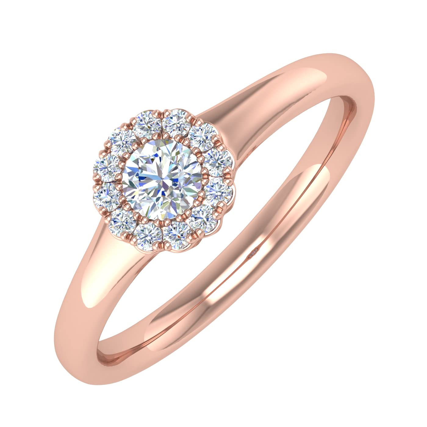 1/4 Carat Diamond Engagement Ring Band in 10K Gold - Elegant Wedding Jewelry for Proposals, Anniversaries & Special Occasions