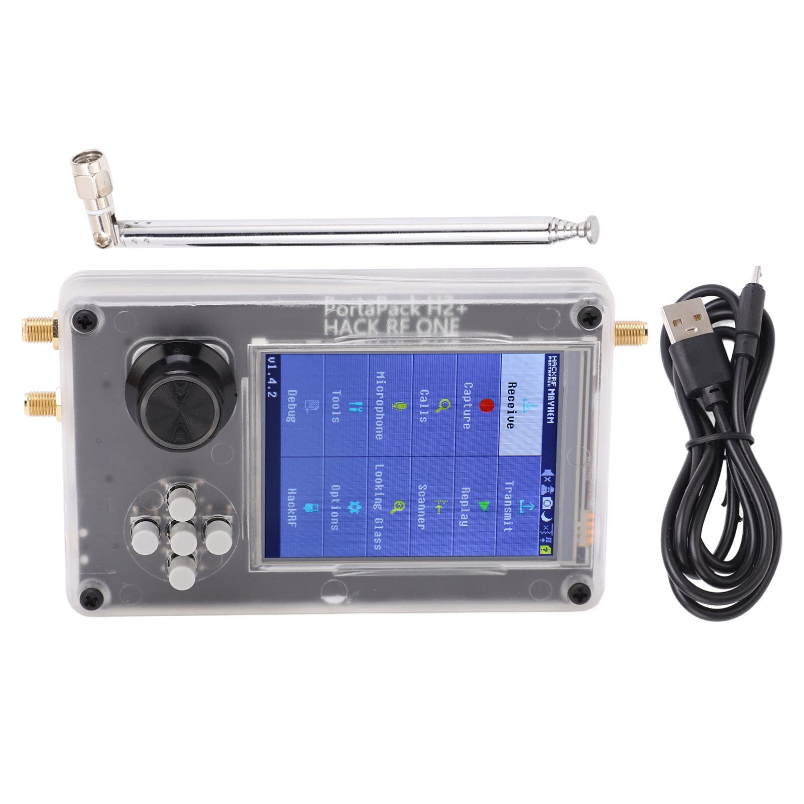 Professional SDR Radio Transceiver with 3.2in LCD Display - Full Function Receiver & Transmitter Kit with Antenna & Audio Interface - Ideal for Ham Radio, Emergency Communication & Outdoor Adventures