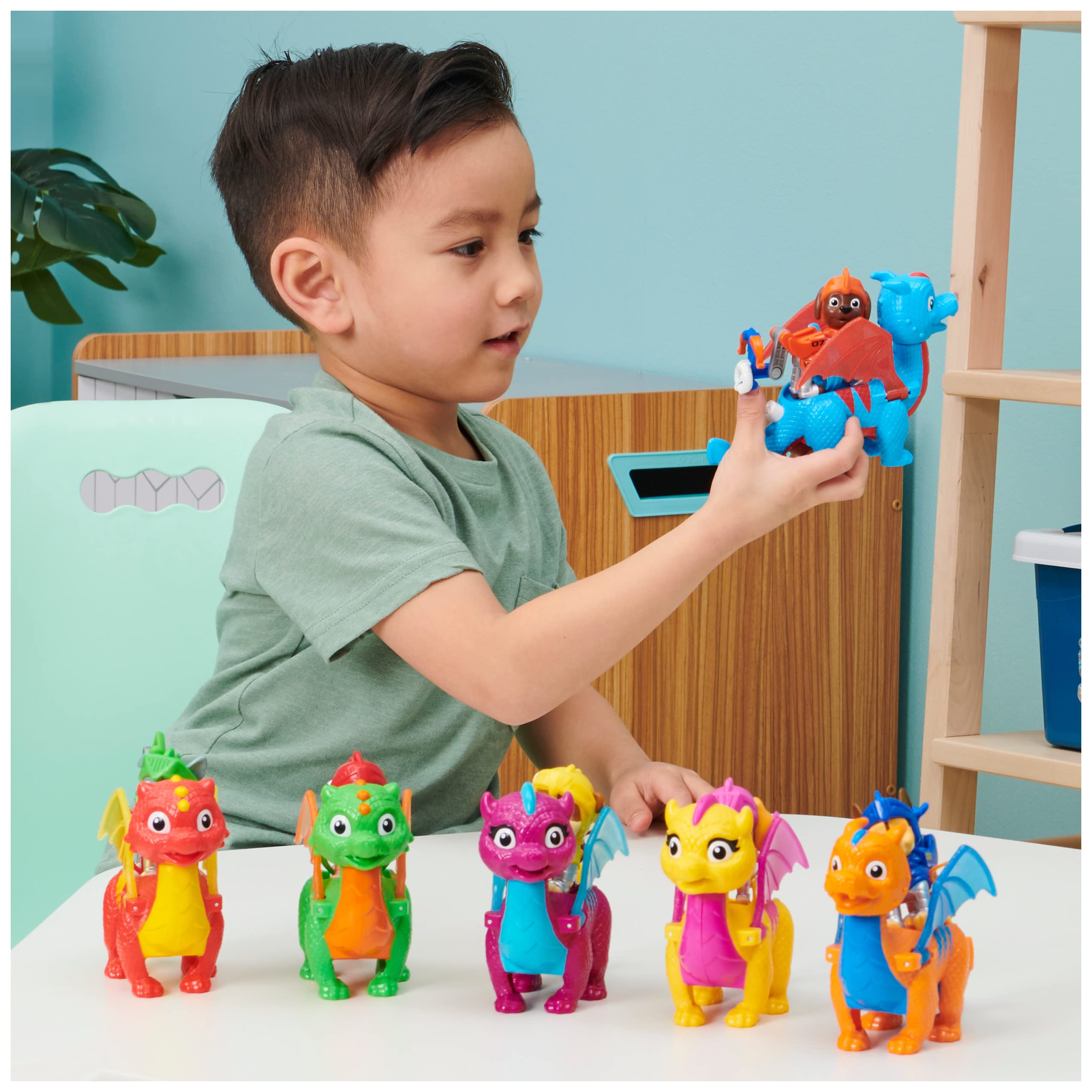 Paw Patrol Rescue Knights Zuma & Dragon Ruby Action Figures Set - Kids Toys for Ages 3+ | Birthday Gifts, Role Play, Adventure Playtime