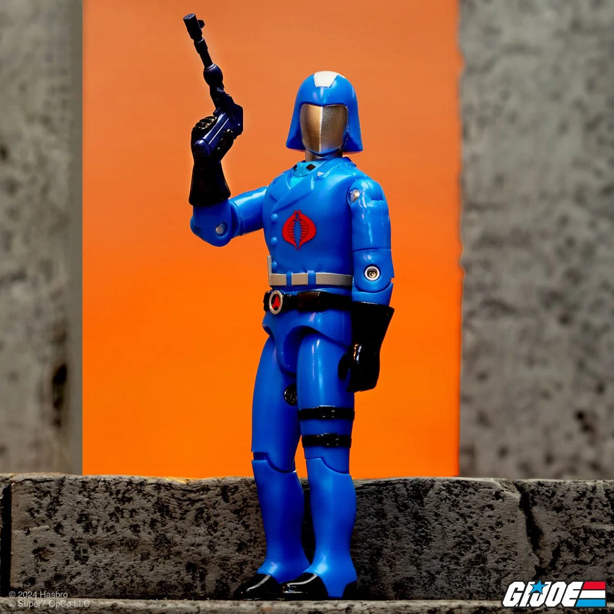 G.I. Joe Cobra Commander (Cartoon) 3.75 Inch ReAction+ Action Figure - Vintage Collectible Toy for Display & Play | Perfect for Fans, Collectors & Gift Giving