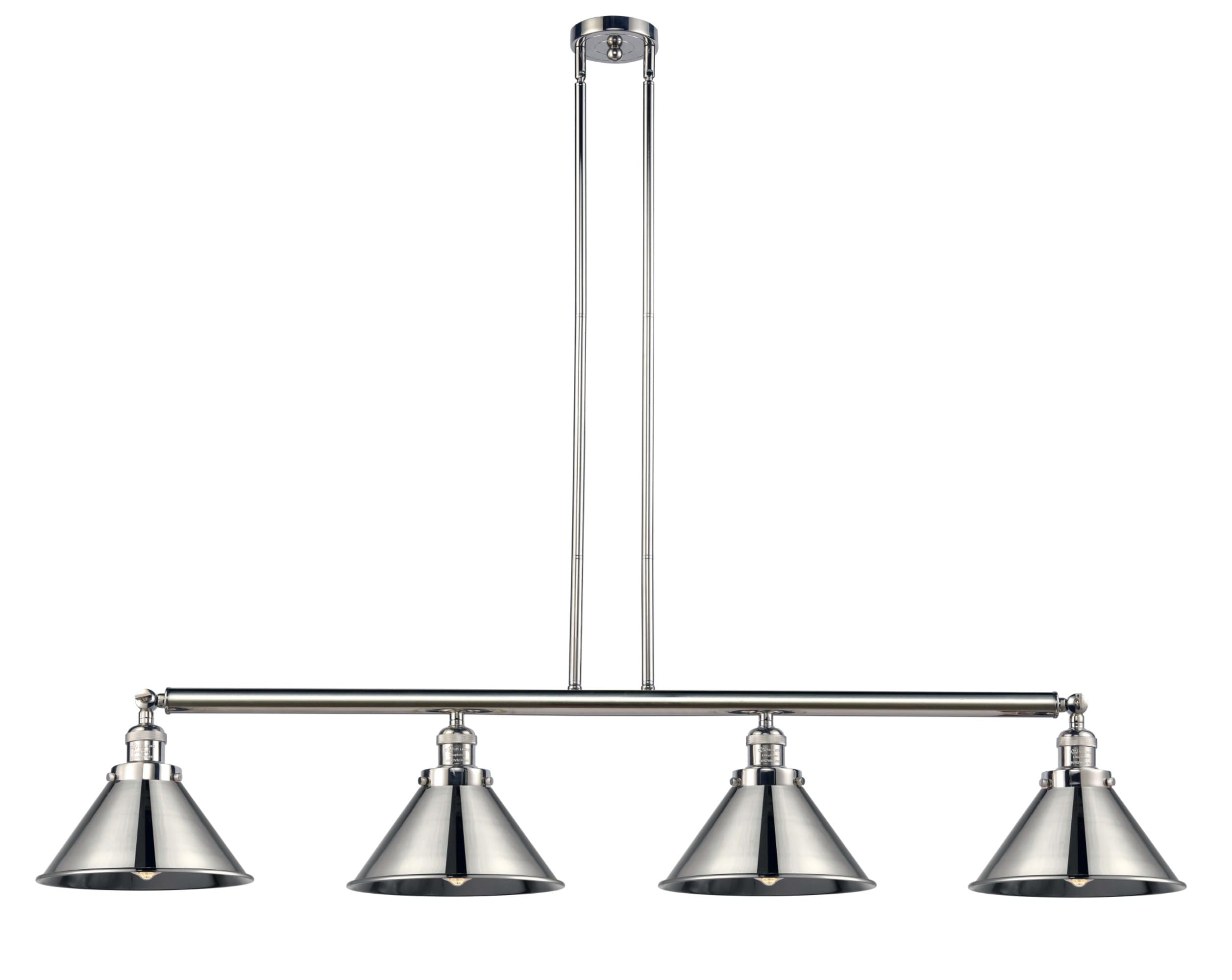 Briarcliff 3-Light Island Pendant Lighting Fixture in Polished Nickel - Modern Kitchen Island Lighting for Dining Room & Home Decor