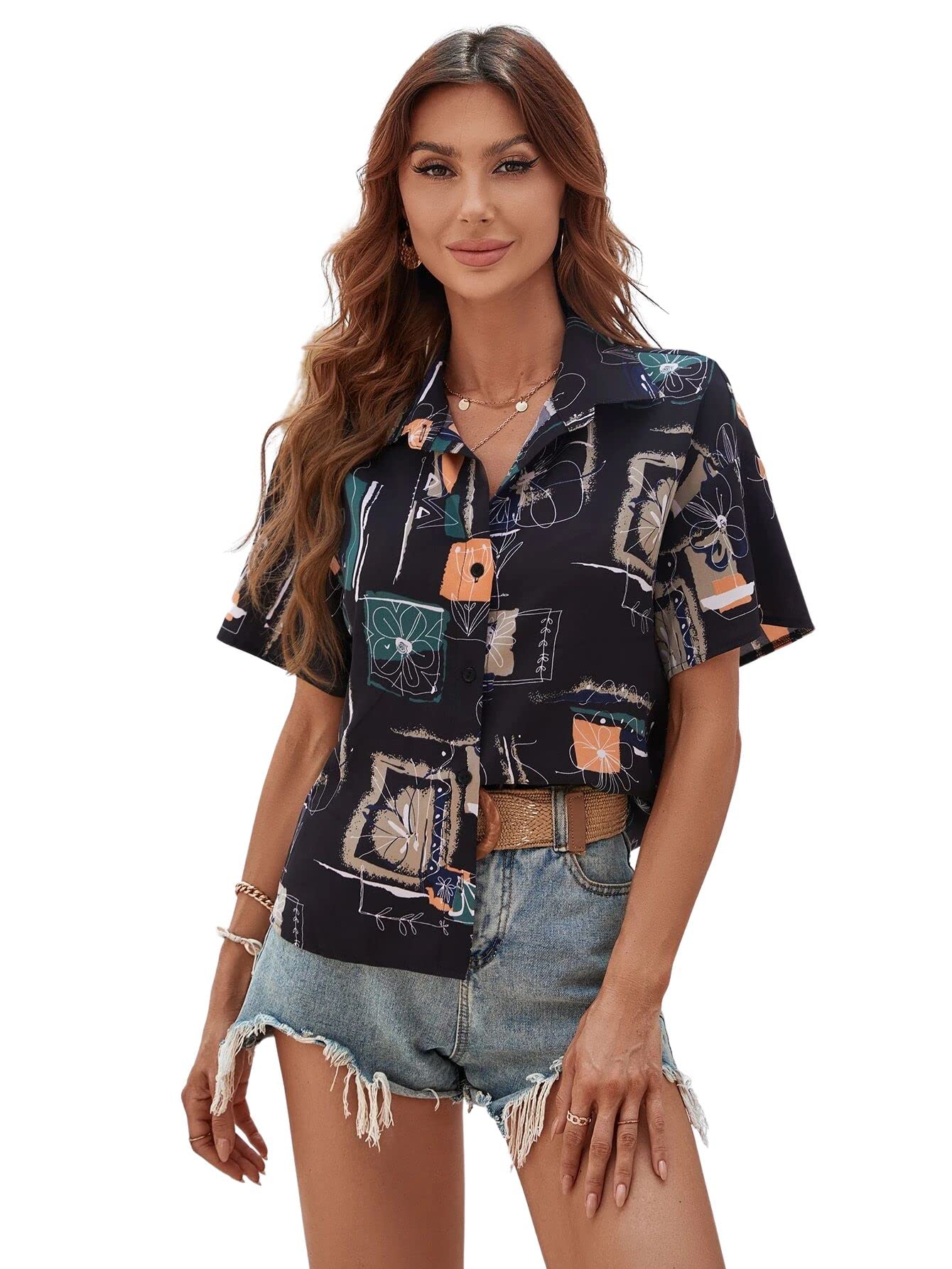 Stylish DHRUVI TRENDZ Women's Long Sleeve Oversized Shirt - Casual Loose Fit Tunic Top for Everyday Wear | Perfect for Work, Outings & Relaxing at Home