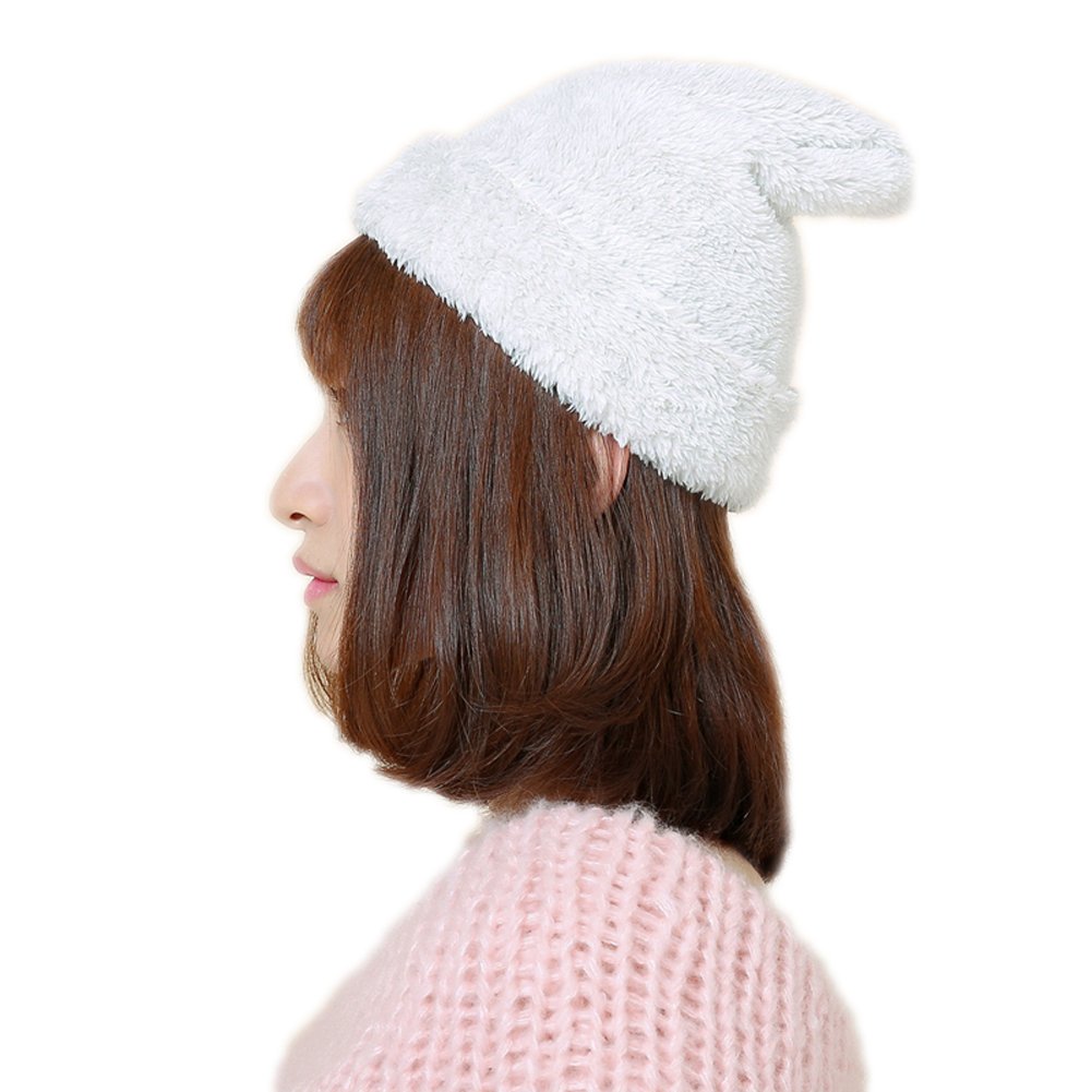 BIKMAN Women's Pointed Winter Beanie Hat - Soft Knit Ski Cap for Cold Weather - Warm Tapered Beanie for Skiing, Snowboarding & Outdoor Activities