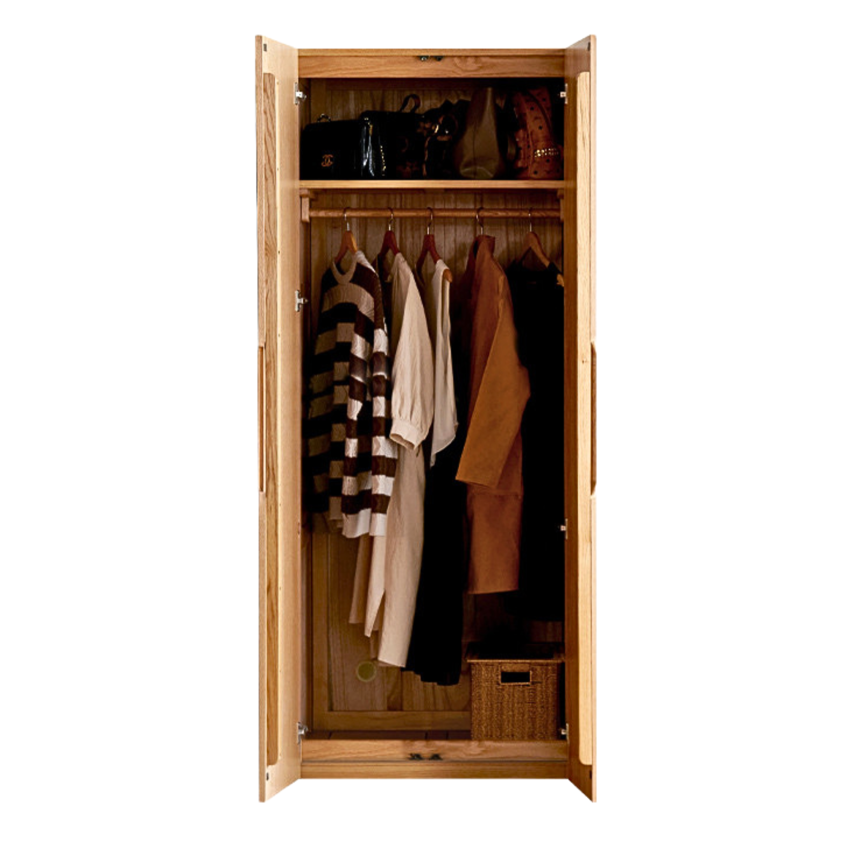 out of stock 31.5x23.2x82.3 inch / 80x59x200 сm / Natural Wood Color / Double-door Wardrobe type A