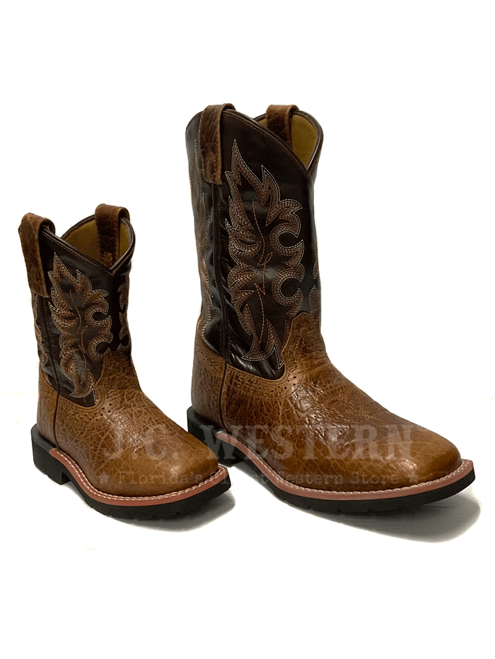 Dan Post DPC2986 & DPC3986 Kids' Western Cowboy Boots - Square Toe, Rust Color - Perfect for Rodeo, Playtime & Country Style Outfits