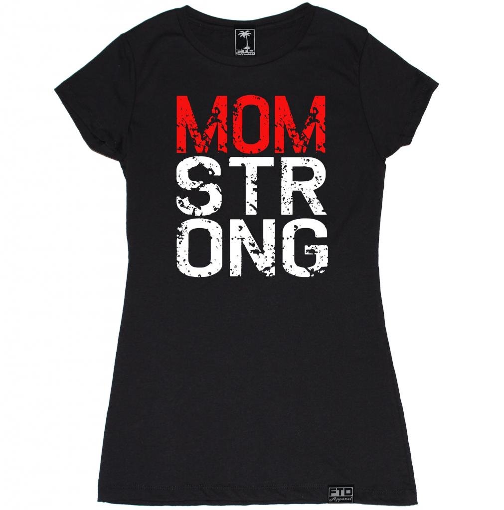FTD Apparel Women's Mom Strong T-Shirt - Comfortable Cotton Tee for Moms - Perfect for Mother's Day, Family Outings & Everyday Wear