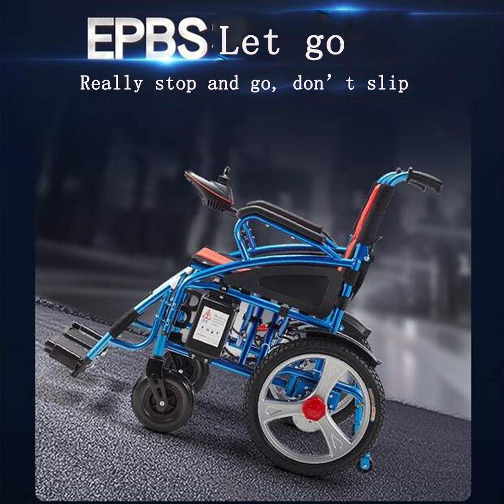 B&MF Electric Wheelchair - Foldable Travel Power Wheelchair with 20Ah Lithium Battery | Manual/Electric Dual Mode | Outdoor Mobility Scooter for Seniors & Adults | Perfect for Shopping, Travel & Daily Use