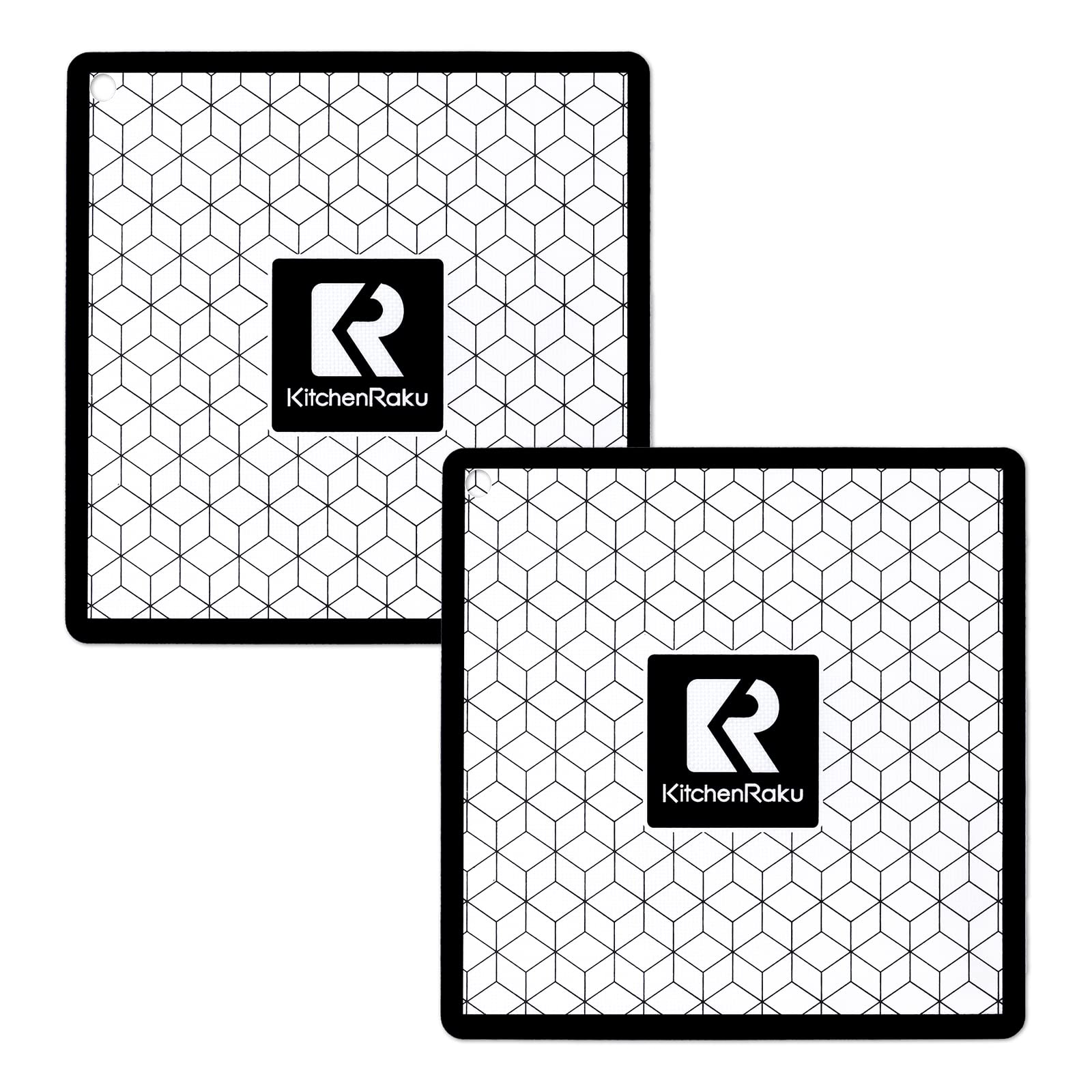 2-Pack Magnetic Induction Cooktop Protector Mat - Heat Resistant Silicone Stove Cover for Induction Cooktops & Air Fryer Liner - Prevents Scratches & Spills (Perfect for Kitchen Countertop Protection)