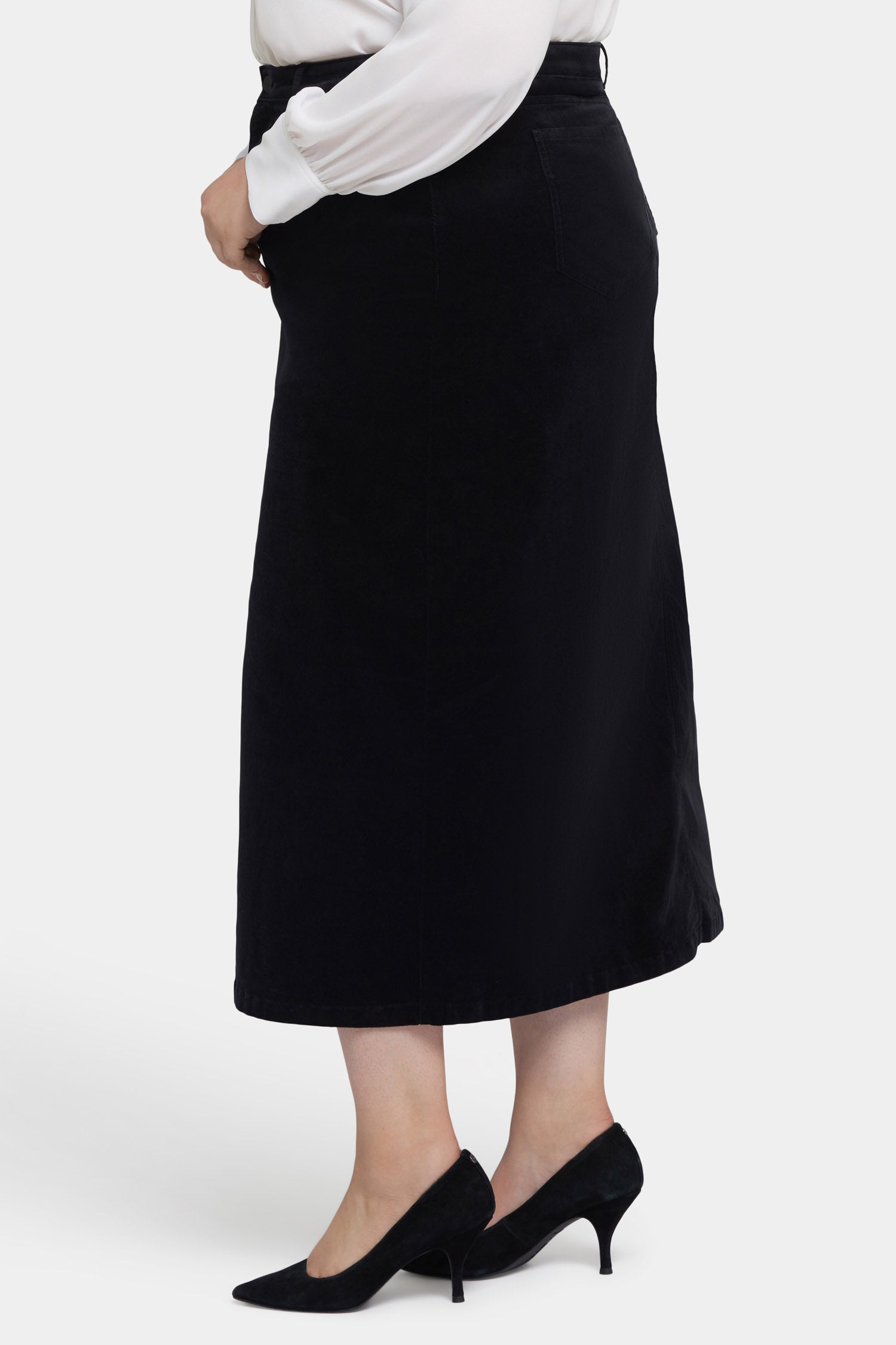 Plus Size High Rise Long Skirt - Elegant Black Maxi Skirt for Women | Perfect for Casual Wear, Office Outfits & Special Occasions