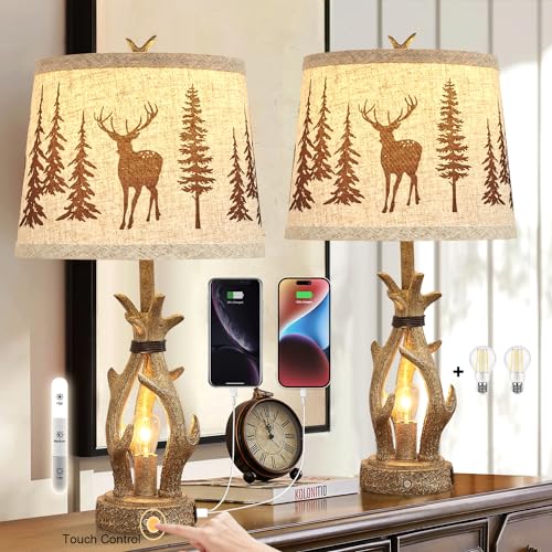 ⑤【Upgrade】Touch Dimmable-Antique Brown