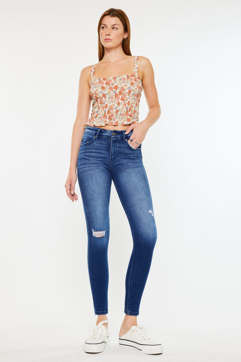 Meg High Rise Super Skinny Jeans for Women - Stretchy Denim Pants with Tummy Control | Perfect for Casual Outfits, Date Nights & Everyday Wear