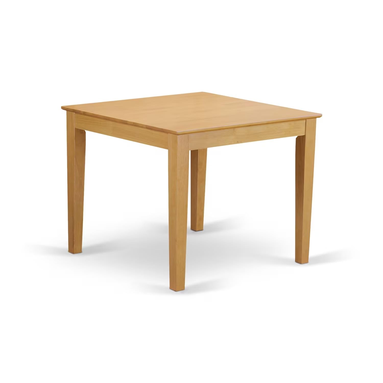 East West Furniture OXAN3-OAK-W 3-Piece Small Space Kitchen Table Set with Square Dining Table & 2 Chairs, 36x36 Inches, Oak - Perfect for Apartments, Breakfast Nooks & Cozy Dining Areas