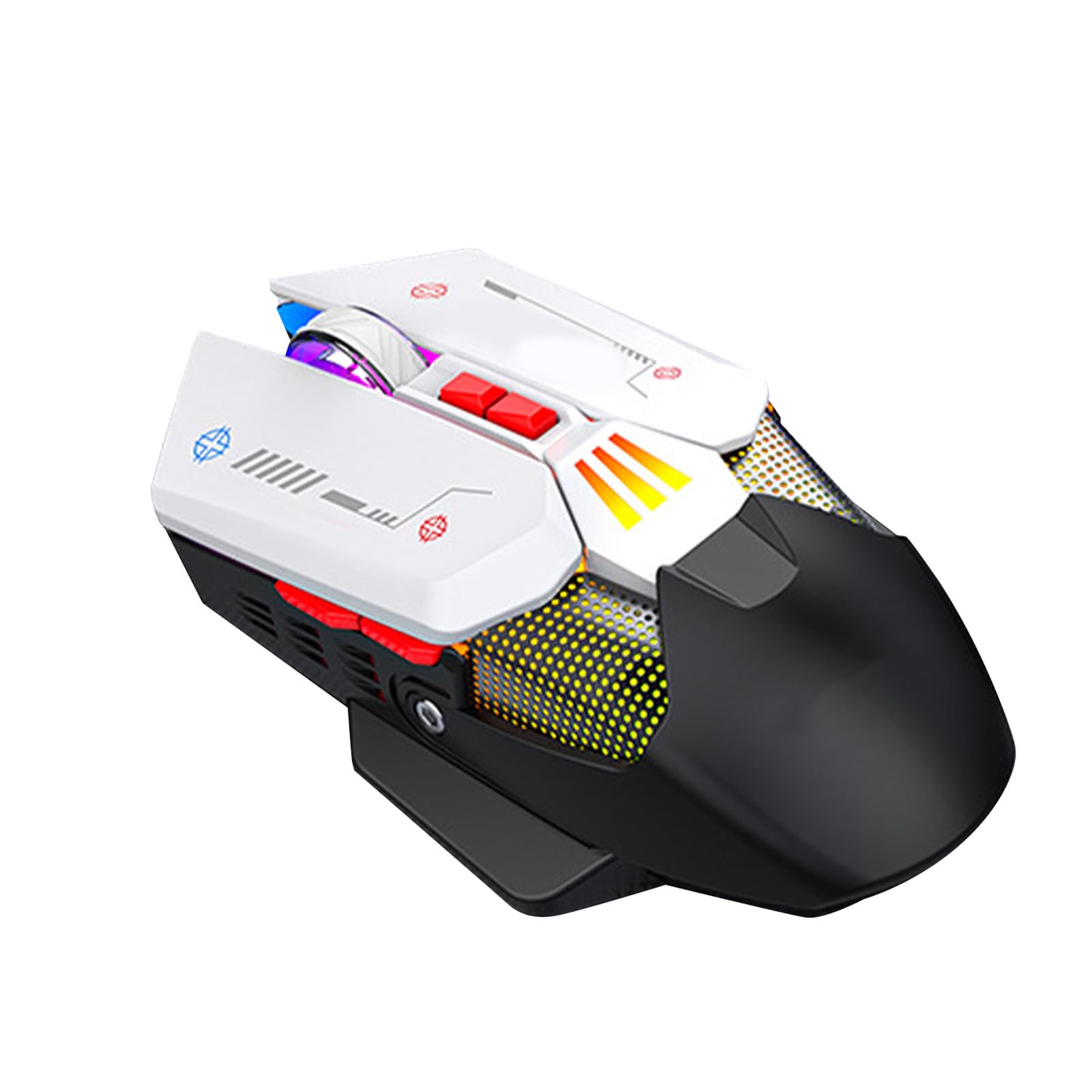 Wireless Gaming Mouse with 9 Programmable Buttons, RGB Backlit, Adjustable DPI 16000, Rechargeable Ergonomic Mouse for PC - Perfect for FPS, MMO Games & Home Office Work