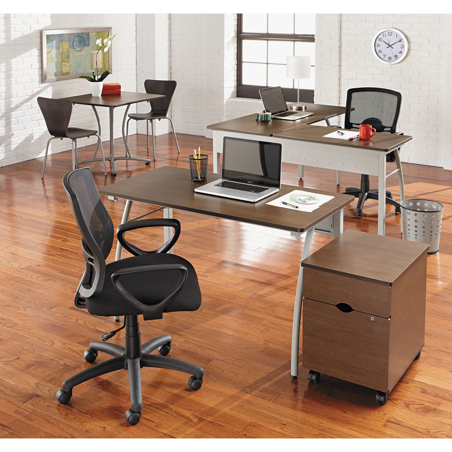 Trento Line L-Shaped Desk for Home Office - Modern Computer Desk with Storage Shelf, Space-Saving Corner Desk for Small Spaces - Perfect for Gaming, Study & Remote Work