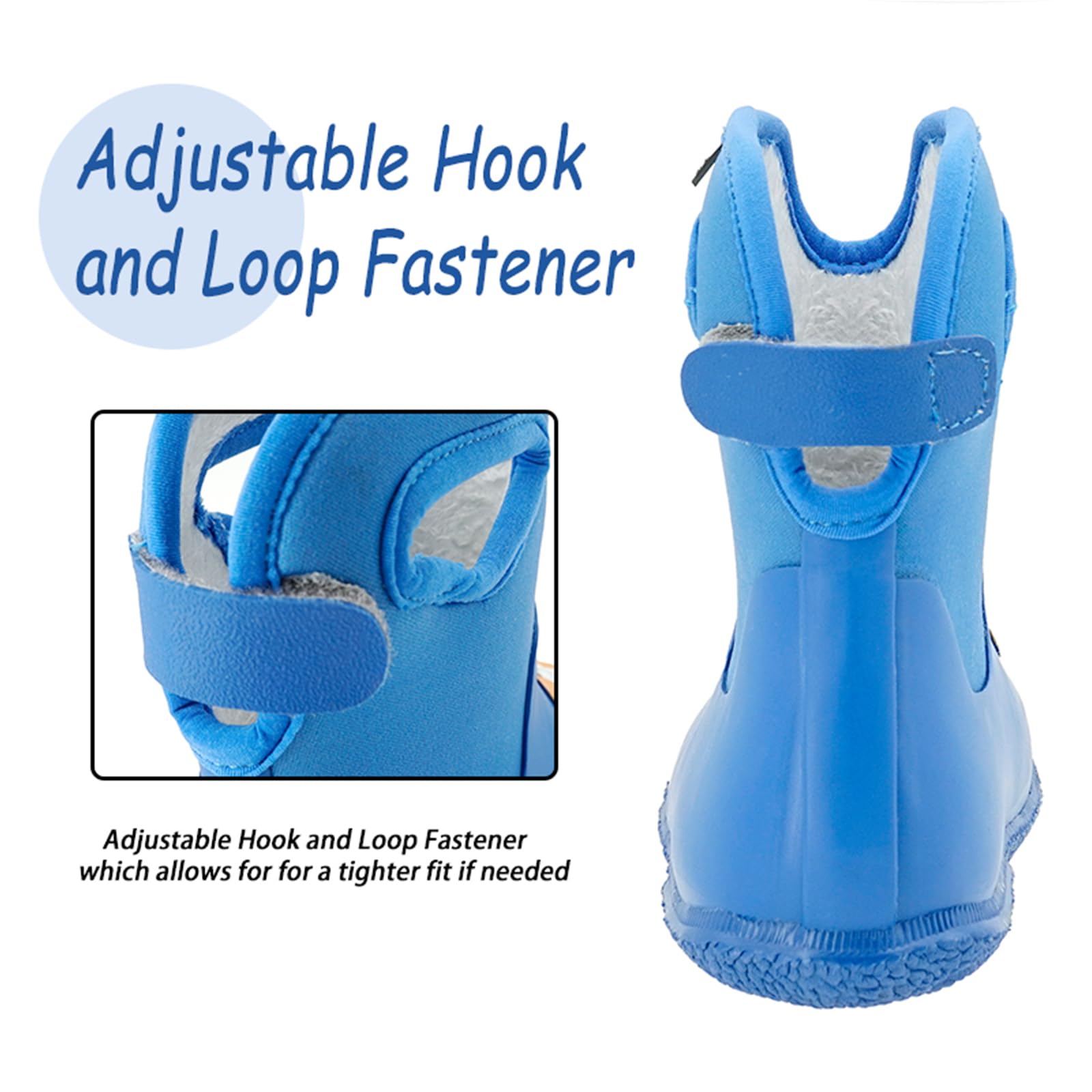 Kids Rain Boots for Toddlers - Waterproof Seamless Rubber Boots for Girls & Boys | Lightweight Unisex Children's Rain Boots for Outdoor Play, Puddle Jumping & Wet Weather