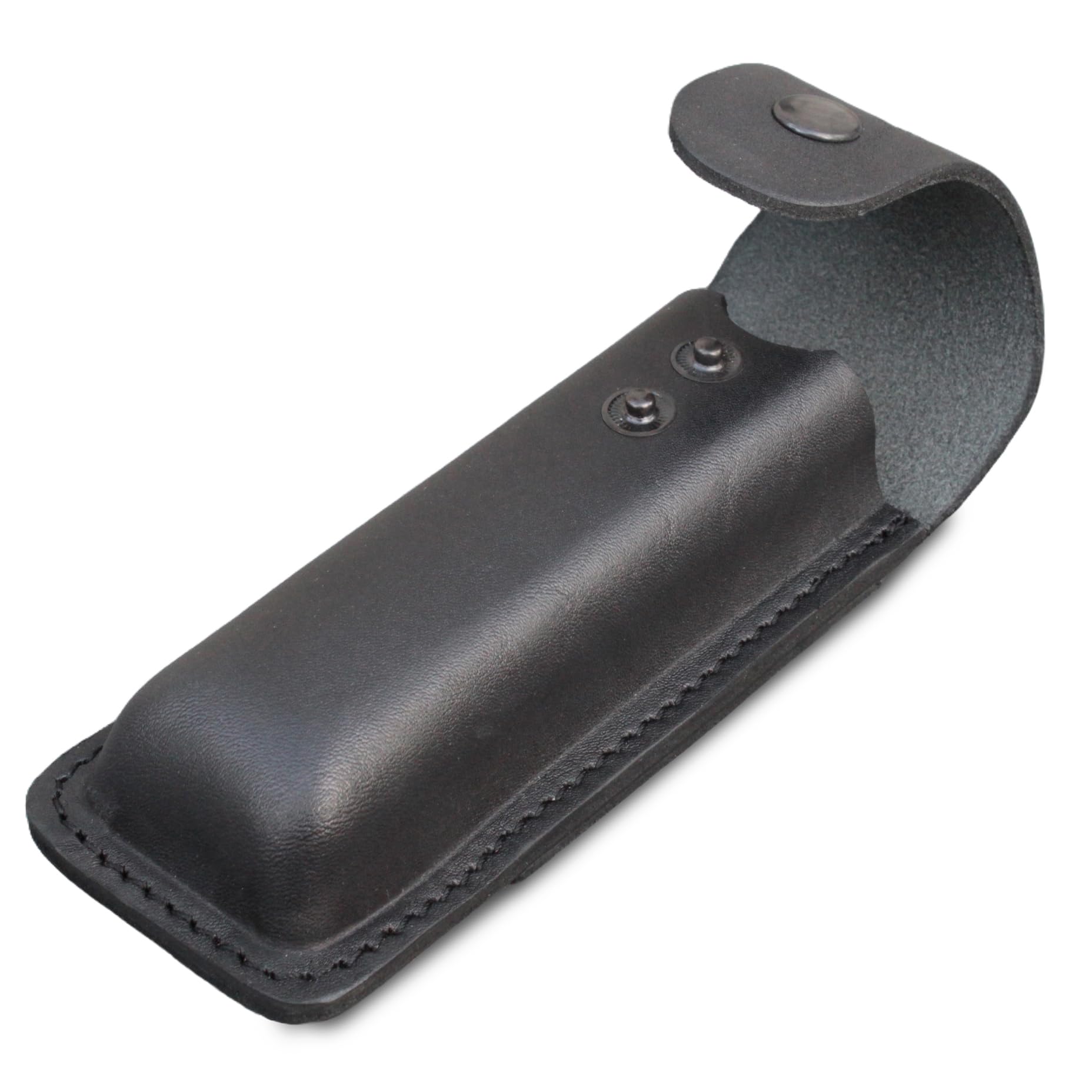 Premium Leather Folding Knife Sheath - Full Size Pocket Knife Holster for Large EDC Knives | Belt Loop for Vertical/Horizontal Carry | Secure Snap Closure Pouch for Multitools - Perfect for Camping, Hiking & Outdoor Adventures