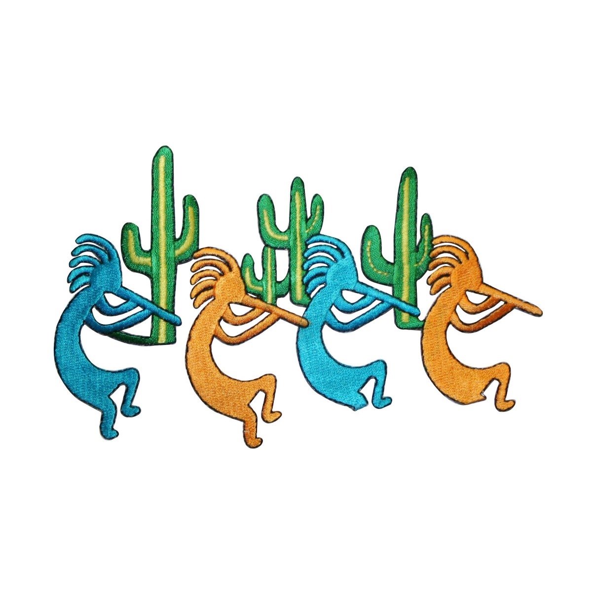 Kokopelli Symbol Patch - Native American Fertility Embroidered Iron-On Applique for Jackets, Hats & DIY Crafts | Southwest Tribal Design