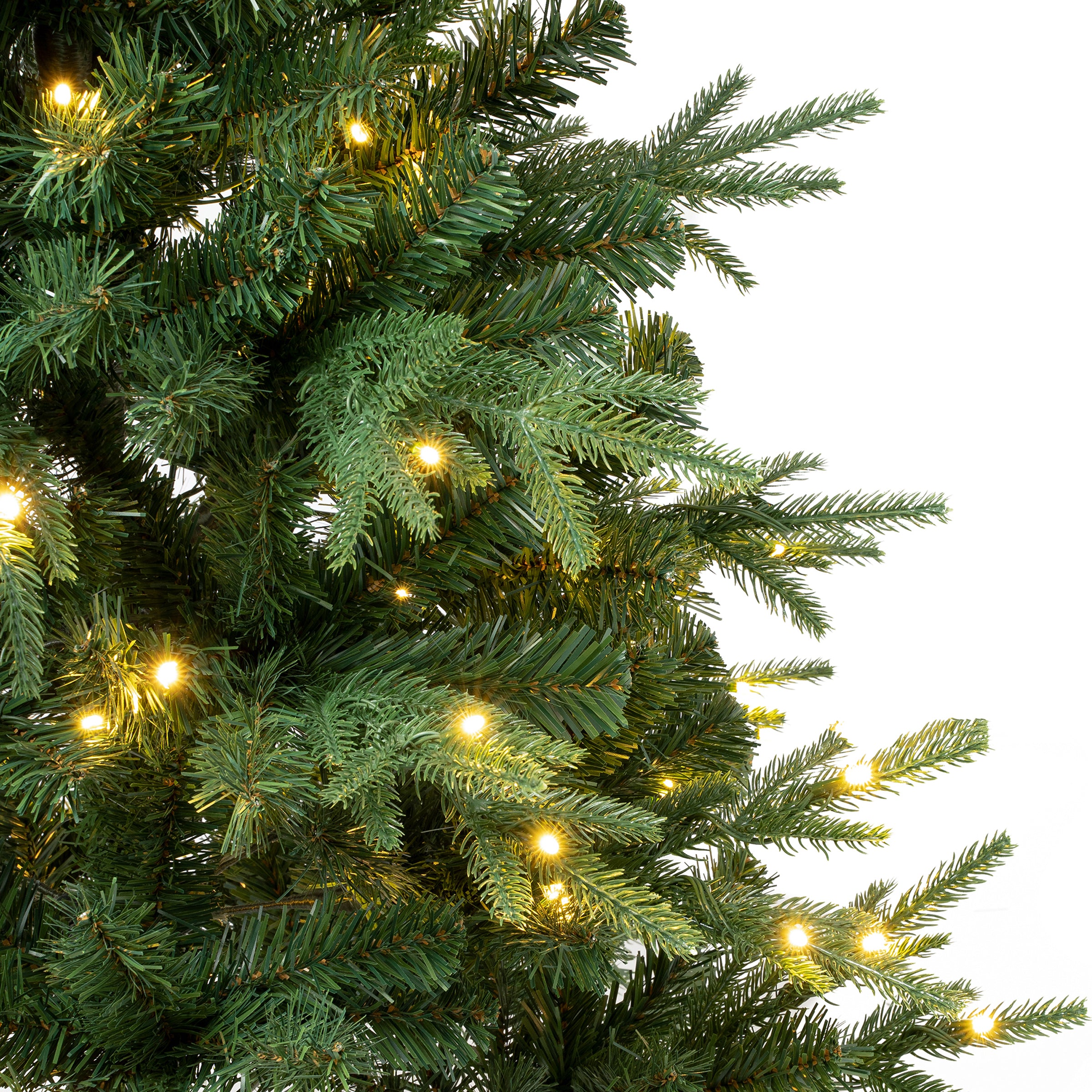6 ft. Pre-Lit Duxbury Artificial Christmas Tree with Warm White LED Lights - Perfect for Living Room, Office, and Holiday Decorations