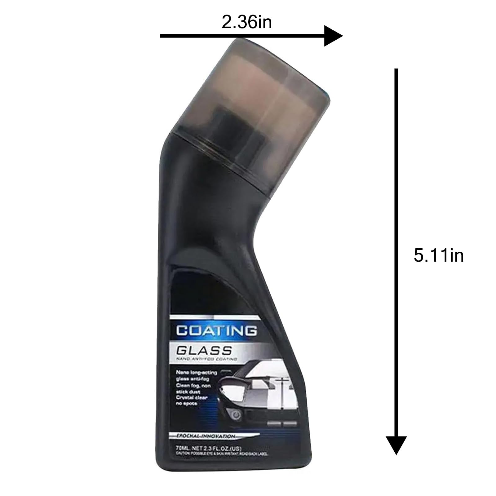 Micro-Molecular Anti-Fog Coating Spray for Car Windshield, Windows, Mirrors & Glasses – Long-Lasting Defogging Solution with Applicator – Perfect for Driving, Swimming & Outdoor Activities (1 Pack)