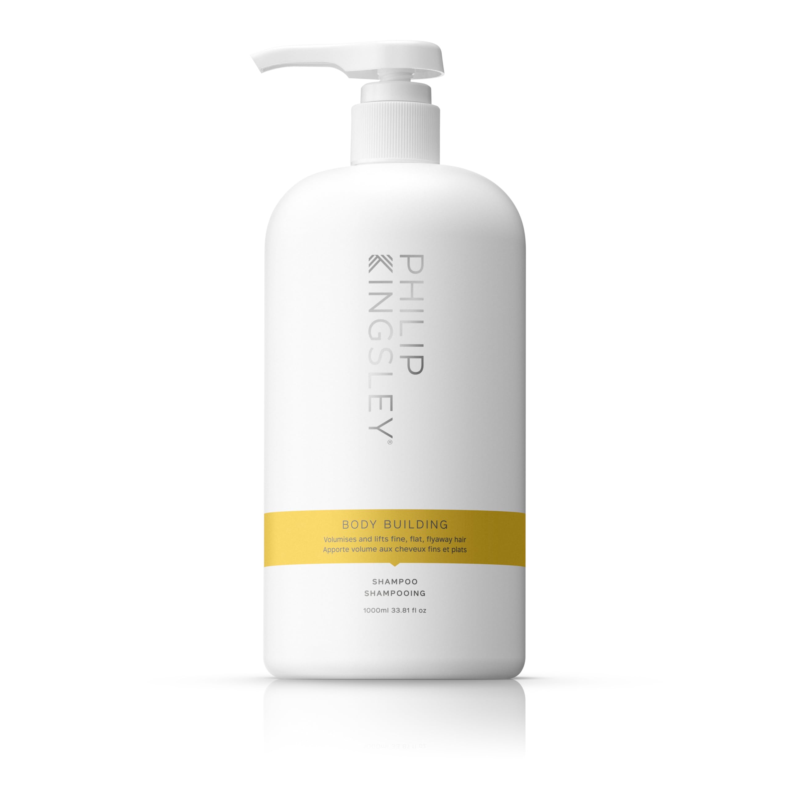 PHILIP KINGSLEY Body Building Weightless Shampoo - Volumizing Shampoo for Fine, Limp & Flat Hair | Hydrating & Thickening Formula Adds Volume & Shine | 33.8oz Bottle | Perfect for Daily Use & Special Occasions