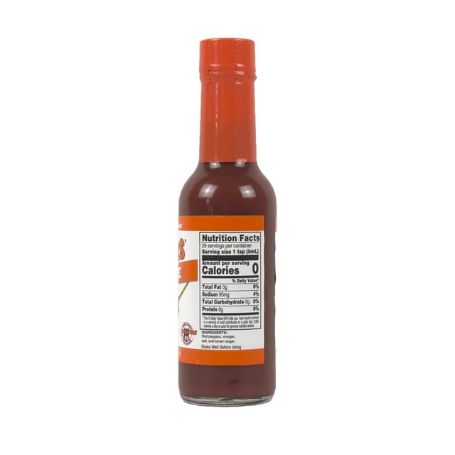 The Original Hooters Hot Sauce - 5 Fl Oz | Spicy Flavor Enhancer for Wings, Burgers & Seafood | Perfect for Spreads, Crackers, Dips & Cooking | Nutritionally Balanced & Easy to Use | Great for Parties, BBQs & Game Day Snacks