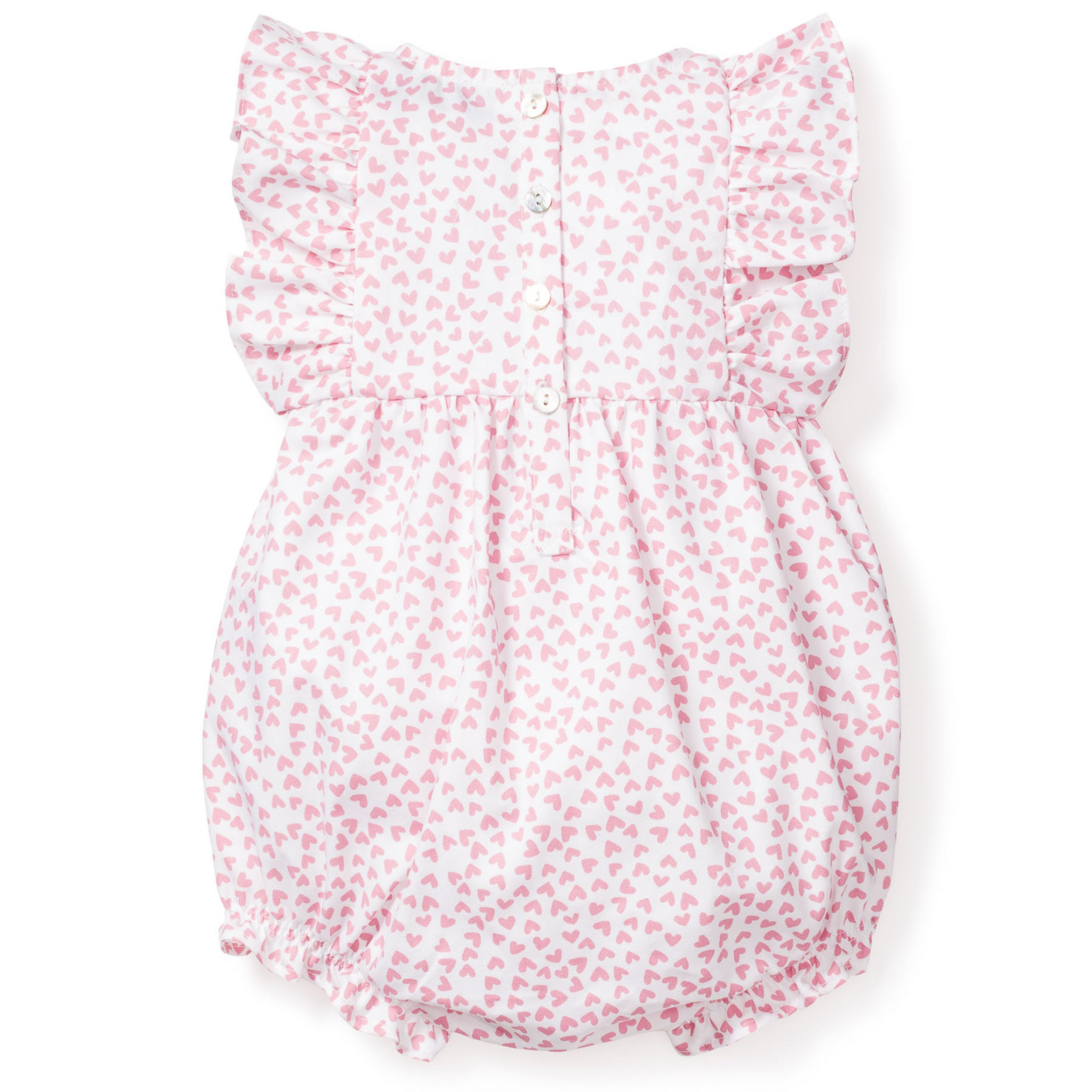 Sweethearts Baby Twill Ruffled Romper - Soft & Comfortable Outfit for Infants & Toddlers - Perfect for Playdates, Parties & Photo Shoots