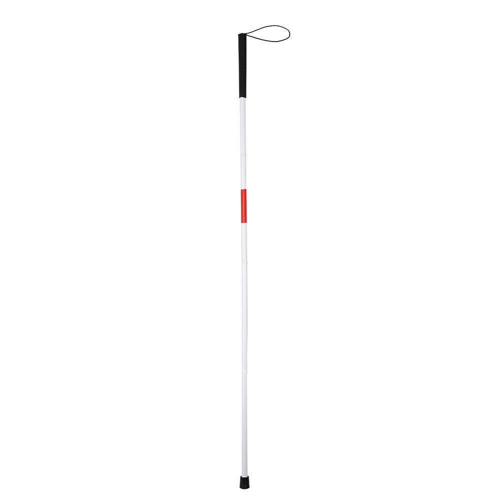 Reflective Walking Cane for Blind & Visually Impaired - Foldable, Portable, Adjustable Height for Men & Women - Ideal for Night Walking, Hiking & Outdoor Safety