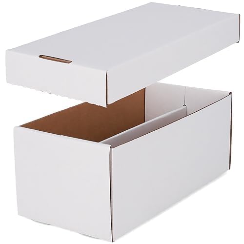 BCW 3ct Graded Shoe Box - Premium Card Storage Holds 300 Toploaders & 100 Graded Cards - Perfect for Sports Cards, Trading Cards & Collectibles Organization
