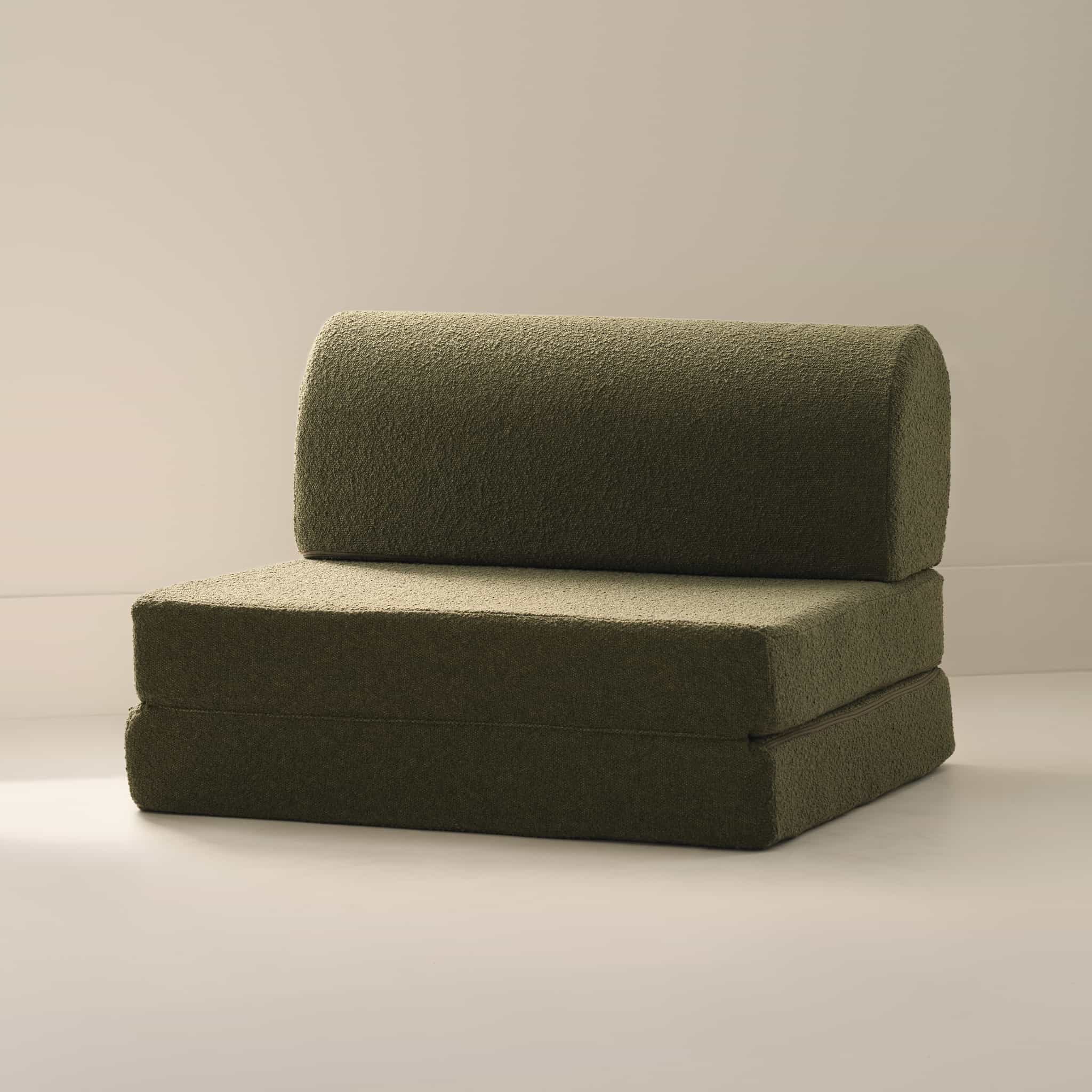 Luxury Boucle Moss Seat Cushion - Soft & Comfortable Chair Pad for Living Room, Bedroom, Office - Perfect for Sofas, Armchairs, and Dining Chairs