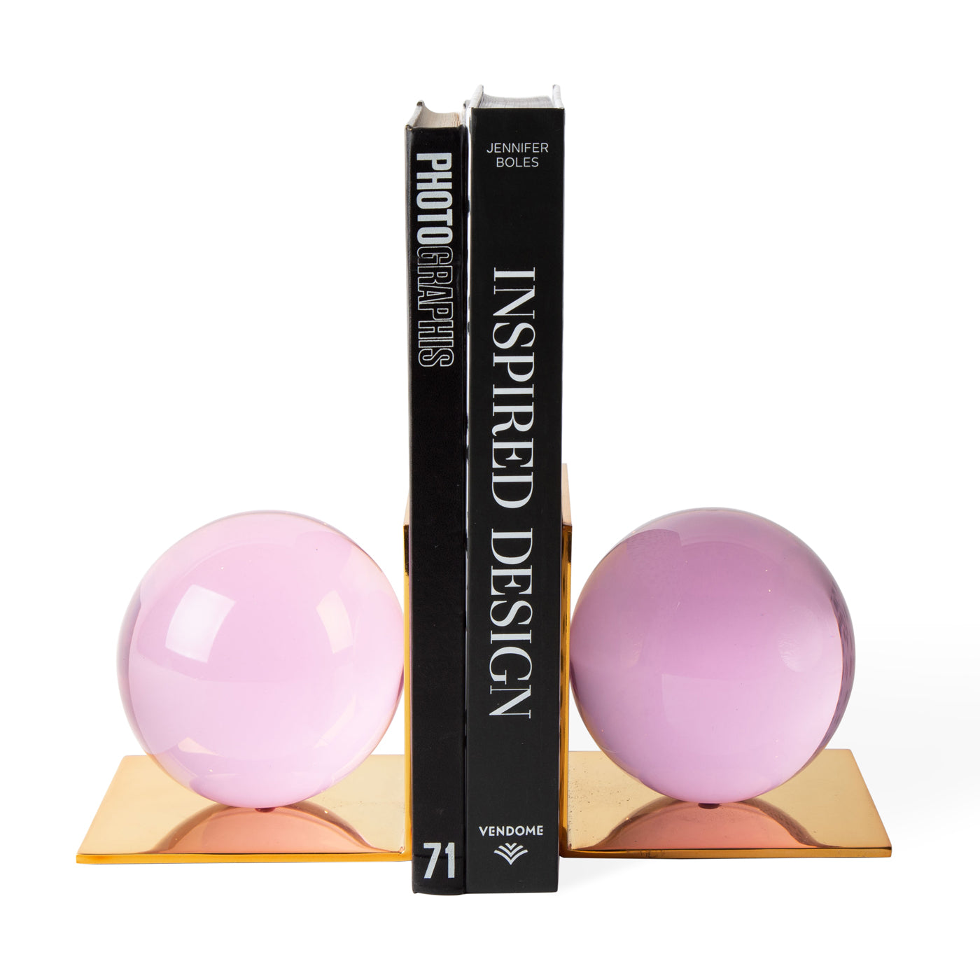 Globo Bookends - Decorative Book Holders for Shelves & Desks - Perfect for Home, Office & Library Organization