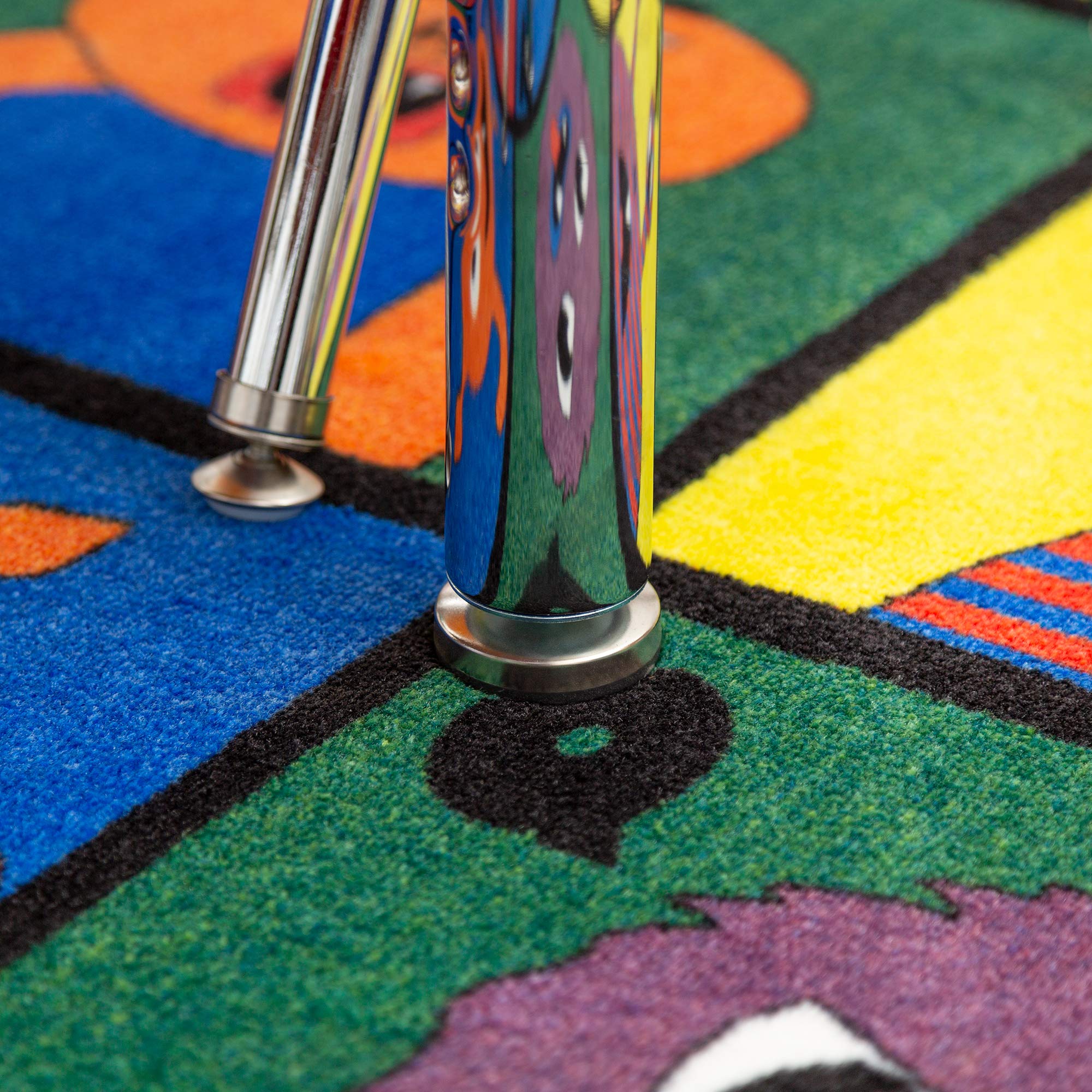 Adjustable Height Mobile Preschool Activity Table with Casters - 24