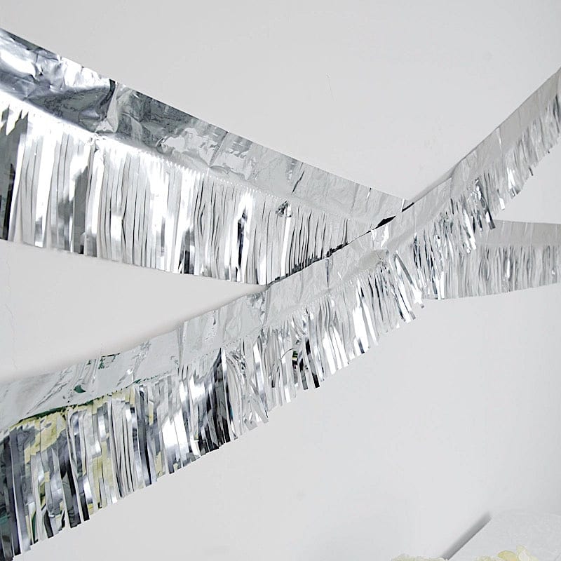 16 ft Metallic Foil Fringe Tassels Hanging Garland - Party Decorations for Birthday, Wedding, Baby Shower & Home Decoration