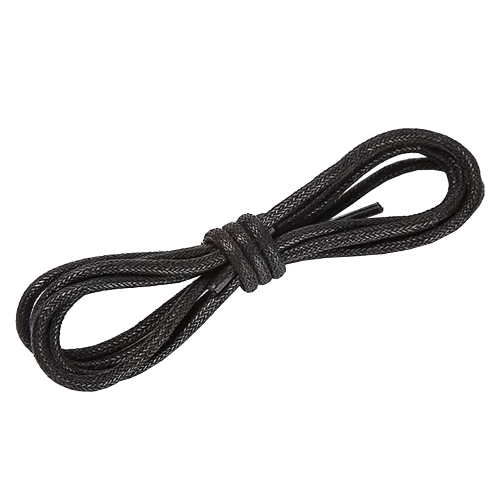 Premium Round Waxed Shoelaces for Oxford Dress Shoes & Canvas Sneakers - Durable Wax-Coated Unisex Shoe Strings - Perfect for Formal Wear, Casual Outfits & Everyday Use