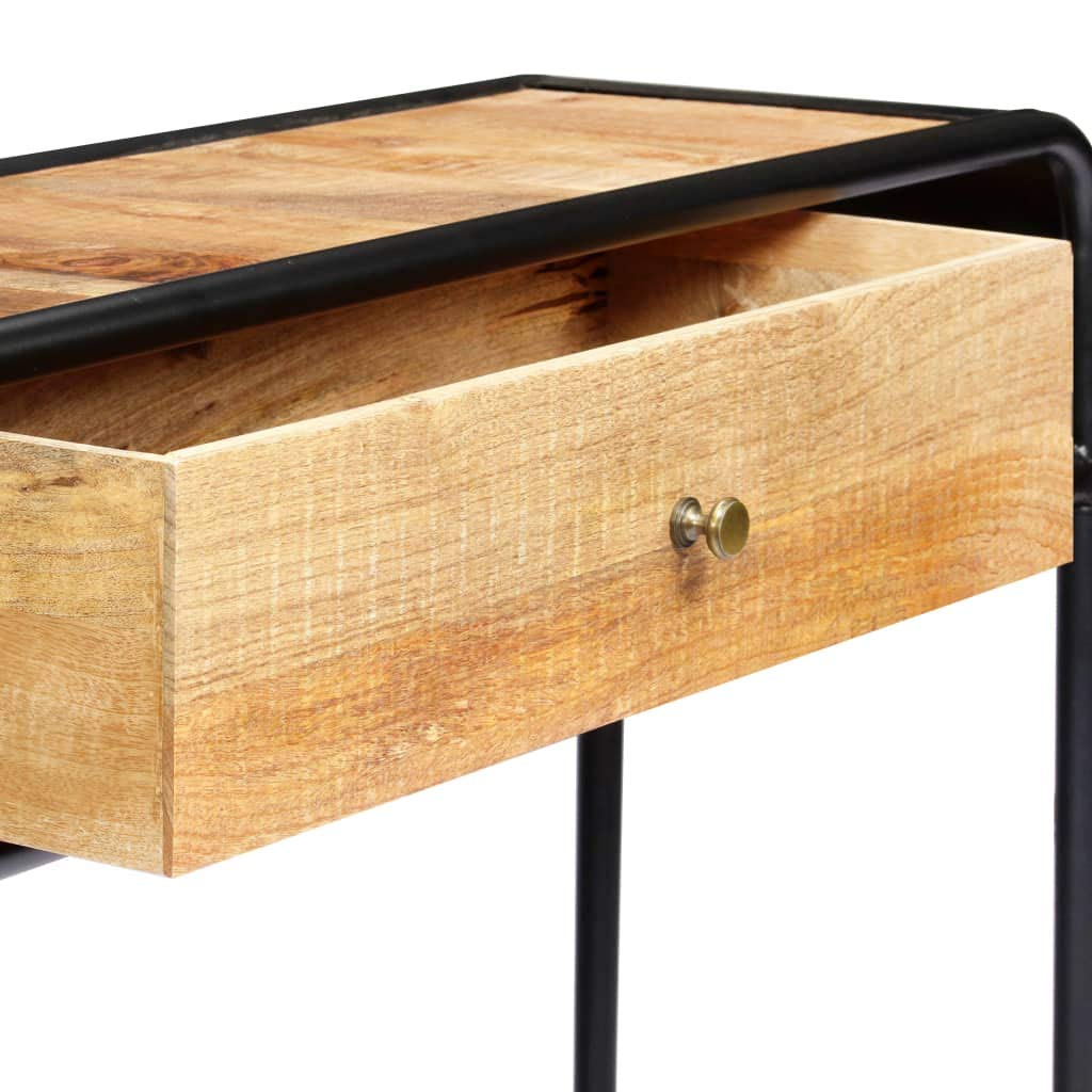 Industrial Style Console Table with Drawer & 2 Storage Compartments - 46.5