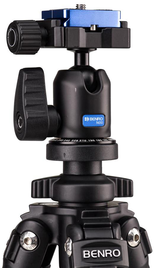 Benro TSL08AN00 Slim Aluminum Alloy Tripod with Ball Head - Lightweight Travel Tripod for DSLR Cameras, Perfect for Photography, Hiking & Outdoor Adventures