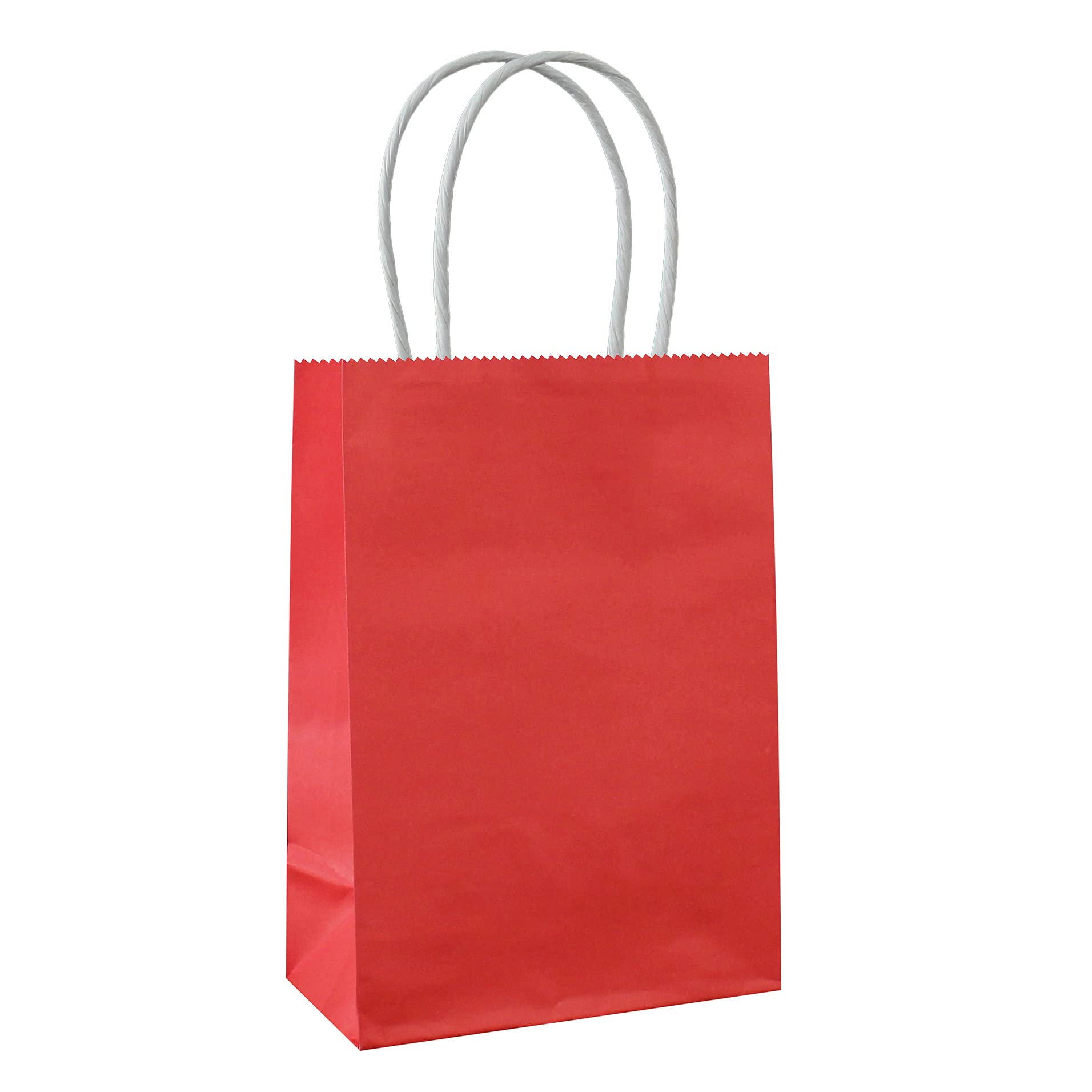 Adido 25-Pack Small Red Kraft Paper Gift Bags with Handles - 5.9