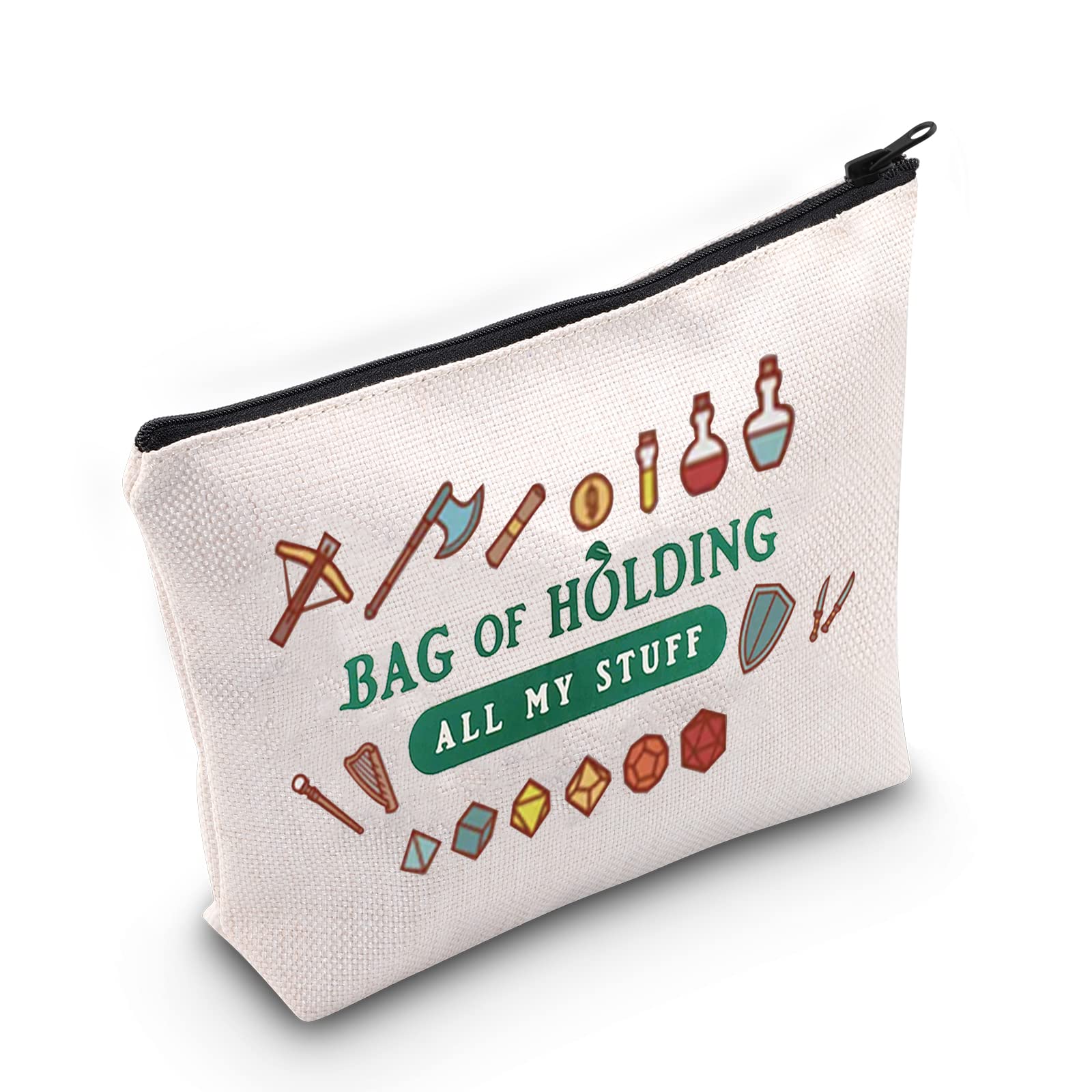 WZMPA Bag of Holding - Large Cosmetic Makeup Pouch & Gaming Accessory Organizer | Perfect Gift for Gamers & Makeup Lovers | Durable Zipper Travel Bag for Friends & Family | Great for Conventions, Travel & Daily Storage