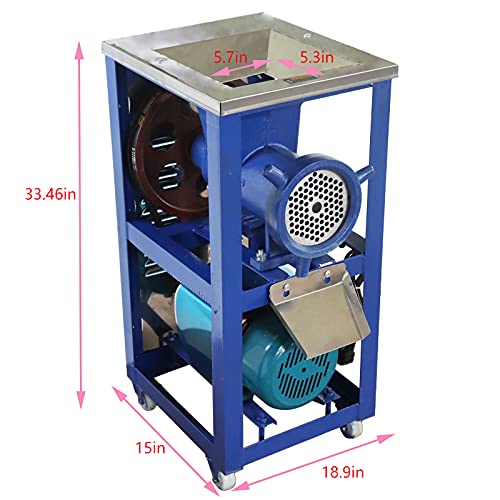 3KW Electric Meat Grinder & Crusher Machine - Heavy Duty for Chicken, Fish, Bones & Vegetables - Commercial Food Processor & Mincer with 220V - Perfect for Butcher Shops, Restaurants & Home Kitchen Use