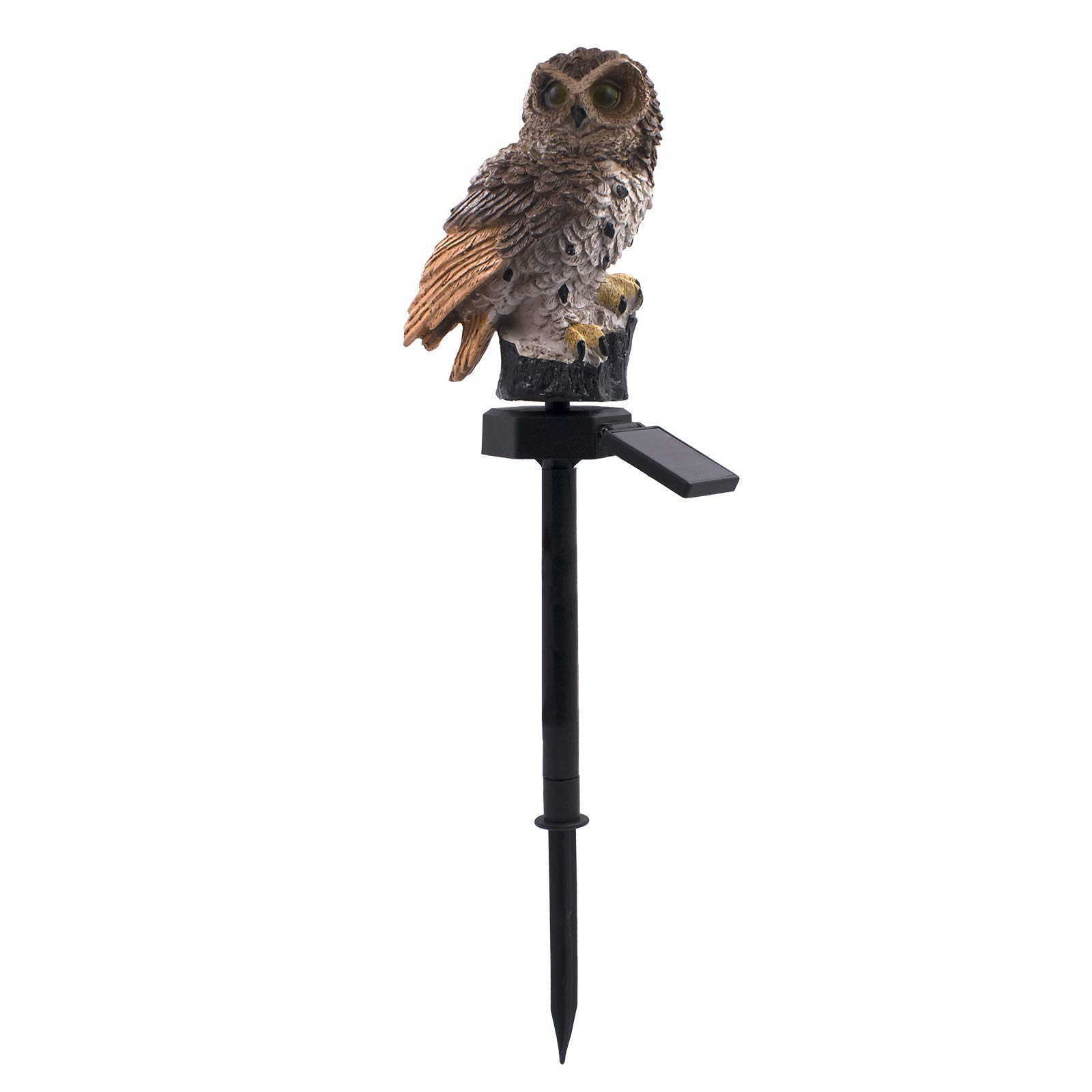 2 Pack Solar Owl Lights Outdoor - Waterproof LED Garden Decor with Stake for Lawn, Pathway, Yard - Decorative Resin Solar Powered Lights for Nighttime Illumination | Perfect for Patio, Backyard & Landscape Lighting