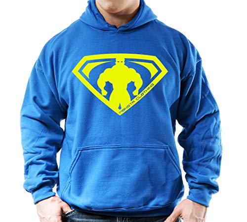 Blue Hoodie W/ Safety Yw Art