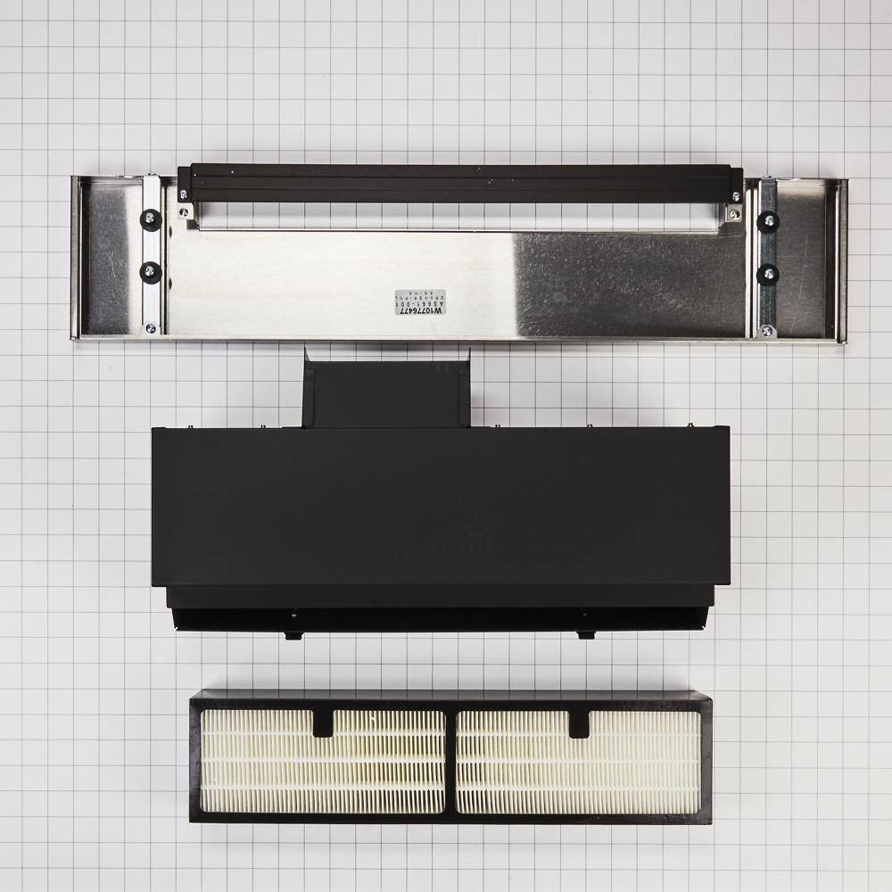 Amana W10768190 Ductless Downdraft Vent Kit - Stainless Steel Range Hood Ventilation System for Kitchen Islands - Perfect for Gas & Electric Cooktops, Easy Installation & Powerful Airflow