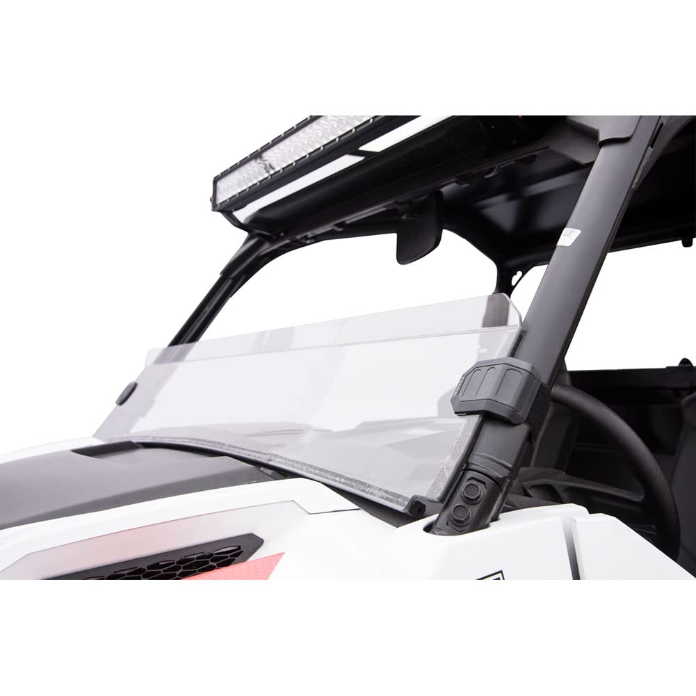 Tusk Removable Half Windshield Clear for Polaris General 1000 (2022, 2024-2025) & General XP/XP4 (2020-2025) - Durable ATV Windshield for Off-Road Protection & Adventure Riding