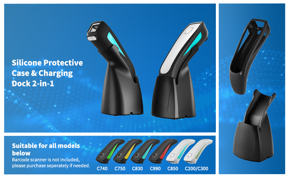 Fast Charging Dock for C Series Barcode Scanner - Wireless Charging Station for Zebra, Honeywell & Datalogic Scanners - Perfect for Retail, Warehouse & Logistics Use