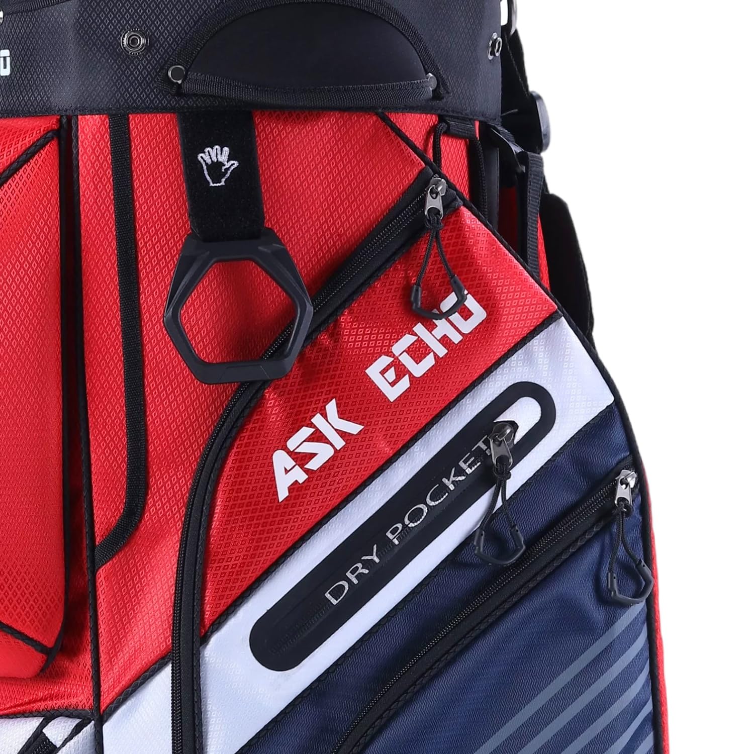Premium ASK ECHO T-Lock 14-Way Golf Cart Bag with Organizer Divider - Waterproof Rain Cover & Comfort Handles - Durable Golf Bag for Men - Perfect for Country Clubs & Tournament Play