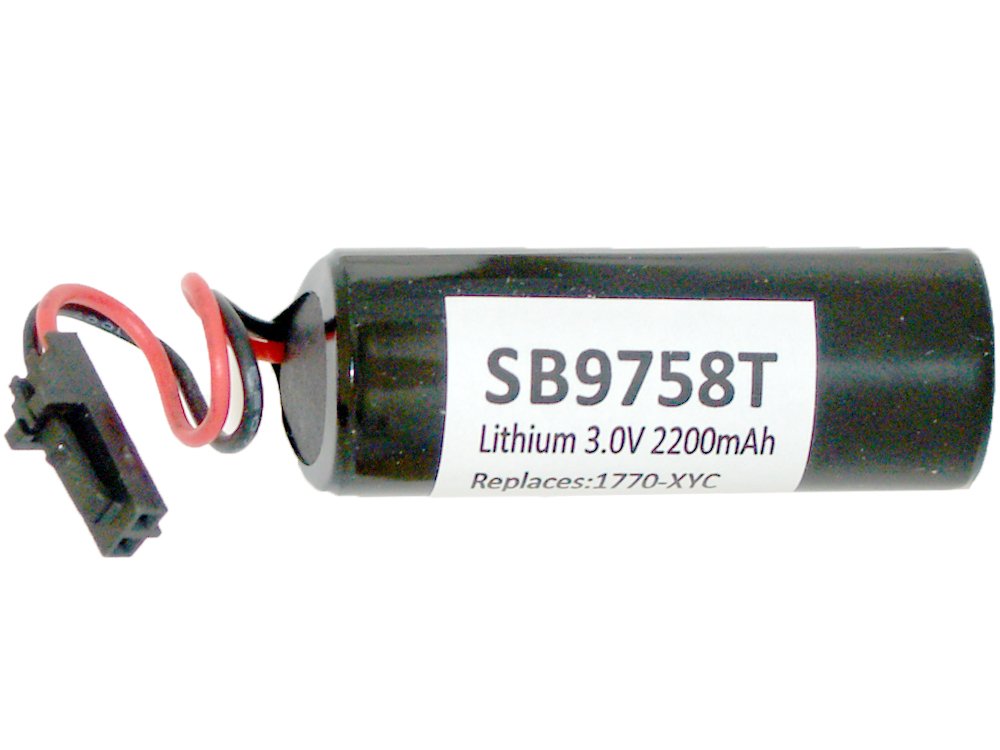 8-Pack SB9758T 3V Lithium PLC Batteries (1770-XYC) - Industrial Automation, Security Systems & Medical Device Power Supply
