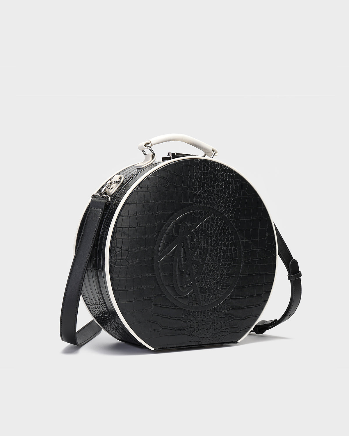 Black Croc Orb Bag - Stylish & Durable Crossbody Purse for Women | Perfect for Everyday Use, Travel & Shopping